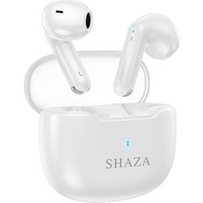 Frefly Store Shaza Air7 Gürültü Azaltma Enc 4 Mikrofonlu Bluetooth 5.3 Tws Kulaklık, Beyaz