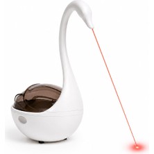 Frefly Store Madpet Interaktif Kedi Oyuncağı Lazerli Mama Dispenseri Beyaz – Otomatik Hareketli Kedi Oyunu, Lazer Pointer Kedi Oyuncağı, Denge Oyuncak, Ödül Mamaları Için (Piller Dahil)