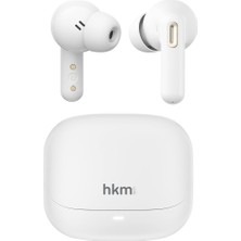Frefly Store Hkm Tech Opus Pro Bluetooth Kablosuz Kulakiçi Tws Kulaklık, Anc Aktif Gürültü Engelleme ve Enc Sistemi, Beyaz