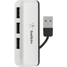 Frefly Store Belkin 4 Usb-A Girişli Hub, USB 2.0, Seyahat Boy, Siyah