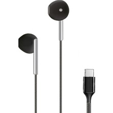 Frefly Store Linktech H46 Type-C Stereo Kulak Içi Kablolu Kulaklık Siyah