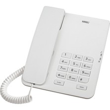 Frefly Store Karel TM140 Krem TM140 Krem Kablolu Telefon, Beyaz