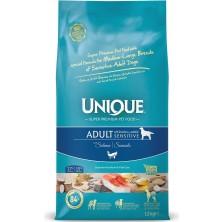 Frefly Store Unique Sensitive Köpek Maması Somonlu 12 kg Yetişkin Orta ve Iri Irk Glukozamin ve Kondroitin Katkılı