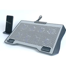 Frefly Store GA46 Gaming Dizüstü Bilgisayar Soğutucu Laptop Standı 8 Fan Rgb LED Telefon Tutucu Yükseklik Ayarlı