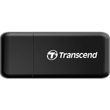 Frefly Store Transcend USB 3.0/3.1 Gen 1 Çok Fonksiyonlu Kart Okuyucu TS-RDF5K, Siyah