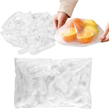 Frefly Store 400 Adet Lastikli Streç Folyo, Tekrar Kullanılabilir, Gıda Için Örtü, Elastik Saklama Torbası, Büzülebilir Gıda Örtüleri, Mühürleme Torbası