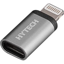 Frefly Store Hytech HY-XO25 Gümüş Metal Gövde Microusb 5pin F To Lightning M Çevirici