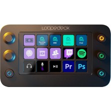 Frefly Store Loupedeck Live S - Özelleştirilebilir LED Dokunmatik Ekran Düğmeleri, Kadranlar ve Rgb Düğmeleri ile Masaüstü Verimliliği, Tam Akış Kontrolü ve Içerik Oluşturma Için Akış Konsolu, Pc ve Mac ile