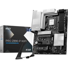 Frefly Store Msı Pro Z890-P Wıfı Soket 1851 Ddr5 9200MHZ(OC) USB 20GBPS 4xm.2 1xtb4 HDMI Dısplay 5g Lan Wıfı 7 Atx