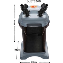 Frefly Store Ejet Jet 3368 Dış Filtre 1650 L/h, 200-J3368