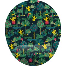 Frefly Store Iyi Fikirler Kaktüs ve Orman Desenli Bilek Destekli Mouse Pad