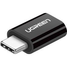Frefly Store Ugreen Micro USB To Type-C Dönüştürücü Adaptörü, Siyah