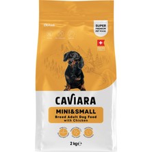 Frefly Store Caviara Köpek Maması, Tavuklu, Mini ve Küçük Irk, Yetişkin, Kuru Mama, 2 kg KL-009