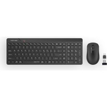 Frefly Store A4 Tech FG2300 Air2 Mini Q-Türkçe Fn-Multimedya Klavye + Optik Mouse Sessiz 2.4ghz Kablosuz Klavye Mouse Set