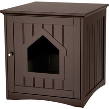 Frefly Store Trıxıe Çöp Kutusu Muhafazası, Gizli Kitty Çöp Kutusu Dolabı, Mobilya Tarzı, Espresso-Kahverengi 9 kg