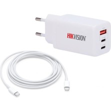 Frefly Store Hikvision Macbook iPad ve Laptop Uyumlu 65W Gan 2 Type-C 1 USB Çıkışlı Şarj Adaptörü