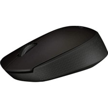Frefly Store Logitech B170 Optik USB Alıcılı Kablosuz Mouse, Sağ ve Sol Elle Kullanıma Uygun, 12 Ay Pil Ömrü, Siyah