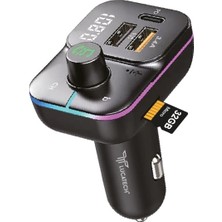 Frefly Store USB Flash + Hafıza Kart Uyumlu Fm Transmitter - Araç Şarjı ve Bluetooth Kiti