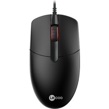 Frefly Store Lecoo MS103 USB Kablolu 1000DPI 3 Tuşlu Pc, Mac, Dizüstü Bilgisayar ile Uyumlu Optik Mouse Siyah