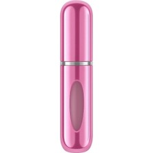 Frefly Store Kyrotech 5ml Metal Taşınabilir Parfüm Şişesi, Doldurulabilir Seyahat Parfüm Atomizeri, Alüminyum Gövdeli Kolonya Dispenseri, Sızdırmaz Mini Cep Boyu Sprey Şişesi, Uçak Kabin Uyumlu Unisex (Pembe)