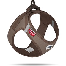Frefly Store Curlı Vest Harness Curlı Clasp Cord Brown Xs