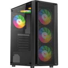 Frefly Store Turbox Oem Alphacore USB 3.0 350W 400W Atx 4x Fan Gaming Bilgisayar Kasası