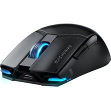 Frefly Store Machenike Şarj Edilebilir Kablosuz Oyun Faresi, 26.000 Dpı, PAW3395 Sensör, Ultra Hafif, 6 Programlanabilir Düğme, Rgb Aydınlatma, Uzun Pil Ömrü, Pc/mac Için Kablosuz Oyun Faresi