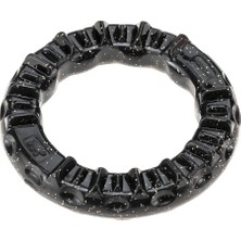 Frefly Store Ferplast Köpek Oyuncağı, Yemlik, Kuru Mama Veya Ödül Kabı, Dayanıklı Malzemeden Halka, Et Tadı, Diş Hijyeni Için, Gülümseme Fitness Halkası, Köpek Oyuncağı, Siyah