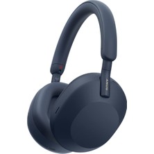 Frefly Store Sony WH-1000XM5 En Iyi Aktif Gürültü Önleyici Kablosuz Bluetooth Kulak Üstü Kulaklıklar, Net Arama Için Mikrofonlu Kulaklıklar, Pil Ömrü 30 Saat-Gece Ortası Mavi
