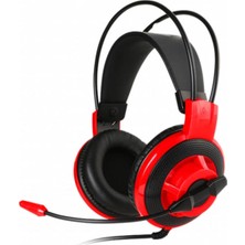 Frefly Store Msı Gg DS501 Gamıng Headset 40MM Surucu Kablo Kumanda Mıkrofon 2.1m Orgu Kablo 3.5mm Jak Kulakustu Kulaklık
