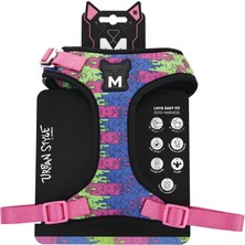 Frefly Store M-Pets Urban Style Lava Easy Fit Köpek Göğüs Tasması (M)
