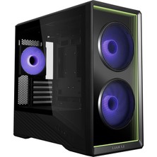 Frefly Store Lian Li Vector V150 Bilgisayar Kasası Siyah | Micro-Atx Orta Boy Kasa, Back Connect, Usb-C, Temperli Cam ve Argb Fanlar, Güçlü Soğutma ve Temiz Yapılar Için