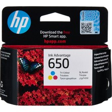 Frefly Store Hp 650 Renkli Mürekkep Kartuş 200 Sayfa (CZ102AE)