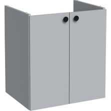 Frefly Store Vitra Shift T20 81003 Kapaklı Lavabo Dolabı, Kül Gri, 60 cm
