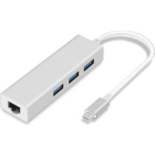 Frefly Store Codegen Type C USB 3.1 – 3port USB 3.0+ RJ45 Gigabit Ethernet Çoklayıcı Hub CDG-CNV85