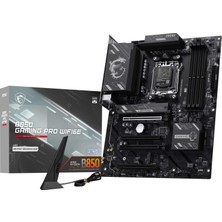 Frefly Store Msı MB B850 Gamıng Pro WIFI6E Am5 Ddr5 8200MHZ(OC) Dp 1x HDMI 2x M.2 4x Pcı-E X16 USB 10GBS 2,5g Lan Wı-Fı 6e Atx