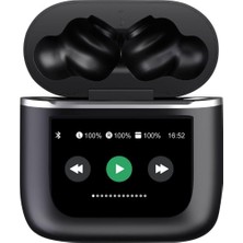 Frefly Store Bix X3 Soundcraft Anc/enc Destekli Dokunmatik Dijital Ekranlı Bluetooth 5.4 Tws Kulak Içi Kulaklık Siyah