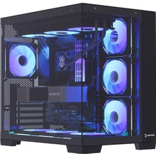 Frefly Store Gamepower Warcry Pulse 4X12CM Argb Fan Temperli Cam Atx 650W 80+ Bronze Gaming Kasa