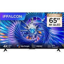 Frefly Store Iffalcon 65U65A Pro 65 Inç Akıllı Tv 4K QLED Renkli Quantum Crystal Hdr 10+ Gaming Google Tv, Dolby Vision Atmos, Dts Virtual X, Memc, Game Master (2026 Modeli)