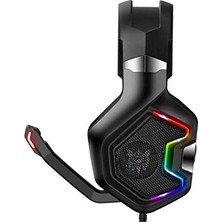 Frefly Store Rgb Işıklı Oyuncu Kulaklığı Kulaküstü Onikuma K10 Pro Rgb 3.5mm Siyah
