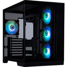 Frefly Store Bitfenix MH100 750W 80+ Bronze Psu Argb Fan Atx Temperli Cam Siyah Gaming Oyuncu Kasası