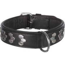 Frefly Store Trixie Köpek Boyun Tasması Gerçek Deri 45-55 cm 40 mm L Siyah