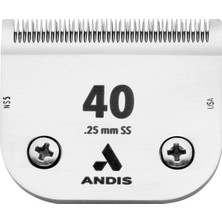 Frefly Store Andis Ceramicedge Karbonla Aşılanmış Çelik Pet Kesme Bıçağı, BOYUT-40SS, 1/100-İNÇ Kesim Uzunluğu (64350)