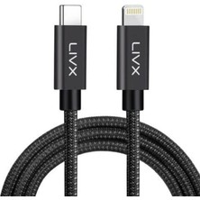 Frefly Store Livx Horizontal 20W Type C To Lightning 1 Metre iPhone iPad Hızlı Şarj ve Data Kablosu Space Gray