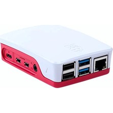 Frefly Store Raspberry Pi 4b Muhafaza Kutusu - Kırmızı, Beyaz (Klon)