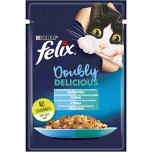 Frefly Store Felix Çifte Lezzet Somon & Sardalya Kedi Yaş Mama 85 gr