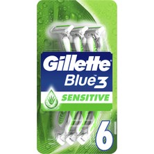 Frefly Store Gillette Blue3 Sensitive Comfortgel Kullan At Tıraş Bıçağı 6'lı