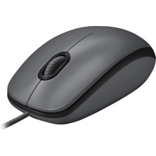Frefly Store Logitech B100 Optik USB Kablolu Mouse, Sağ ve Sol Elle Kullanıma Uygun, Windows, Linux ve Mac ile Uyumlu, Siyah