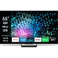 Frefly Store Thomson 55MG7C15 55 Inç (139 Cm) 4K UHD Mini LED Google Tv – 144 Hz, Quantum Dot, Dolby Vision Iq, Dolby Atmos ve HDMI 2.1
