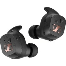 Frefly Store Sennheiser Sport True Wireless - Kulak Içi Bluetooth Kulaklık - Adaptif Akustik, 27 Saate Kadar Dinleme Süresi, Bluetooth 5.2, Su Sıçramasına, Toza ve Tere Karşı Dayanıklılık (IP54) - Siyah